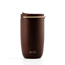 Picture of EQUA termoszbögre - Brown - Arany fogantyúval