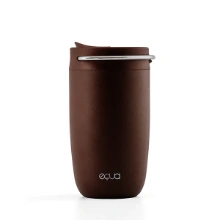 Picture of EQUA termoszbögre - Brown - Ezüst fogantyúval